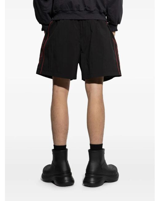 Balenciaga Black Nylon Shorts for men