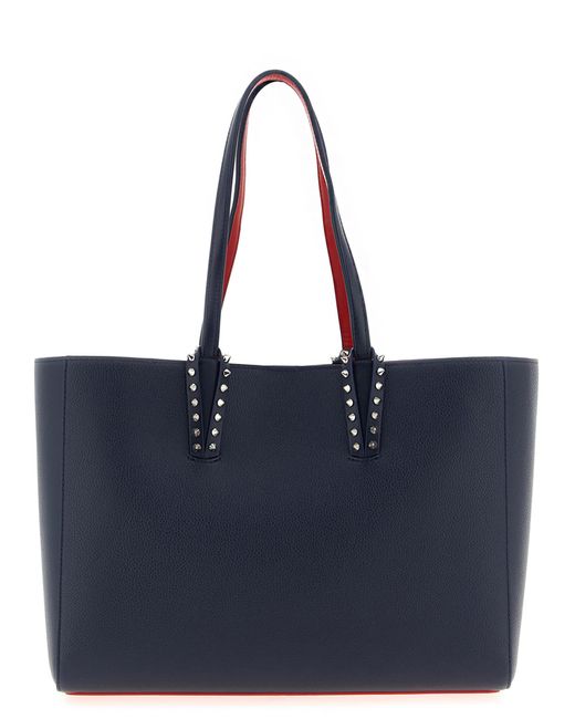 Christian Louboutin Blue 'Cabata Small' Shopping Bag