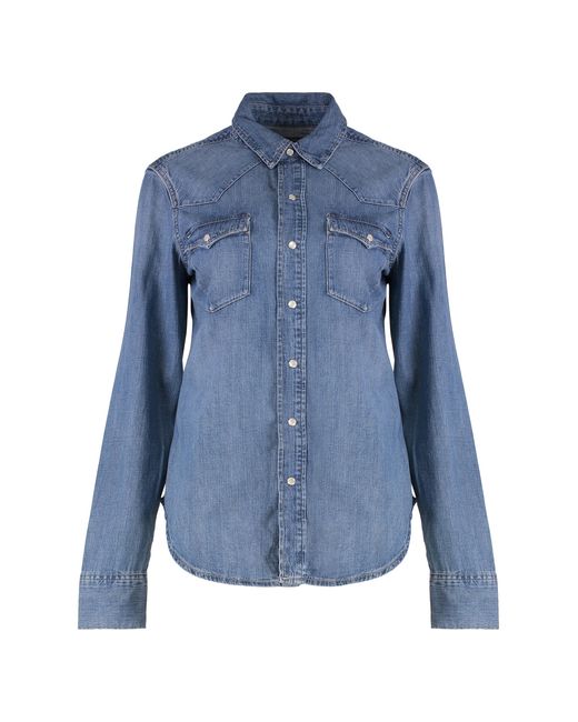 Polo Ralph Lauren Blue Denim Shirt Cotton