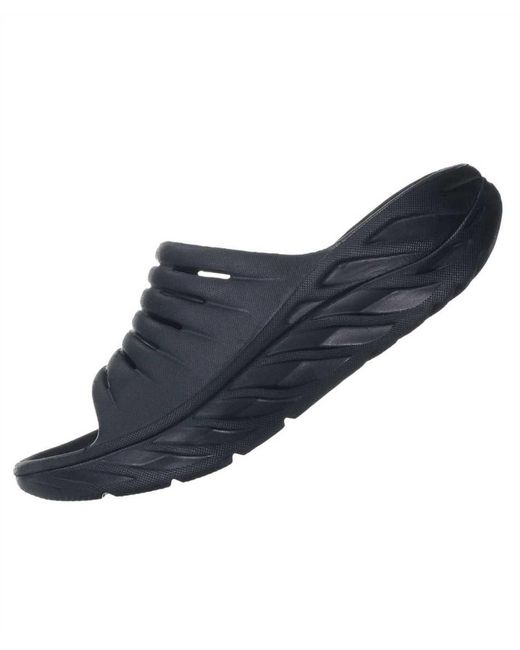 Hoka One One Slides in Blue Lyst