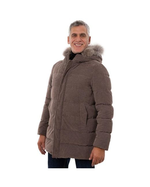 Herno Brown Cotton Bomber Clothing for men