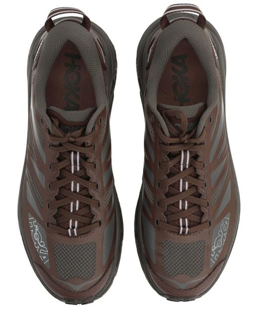 Hoka One One Gray Sneakers Mafate Speed 2 Textile Trainers