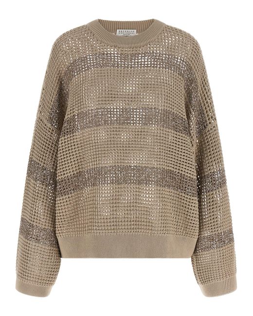 Brunello Cucinelli Natural Cotton Cardigan Clothing