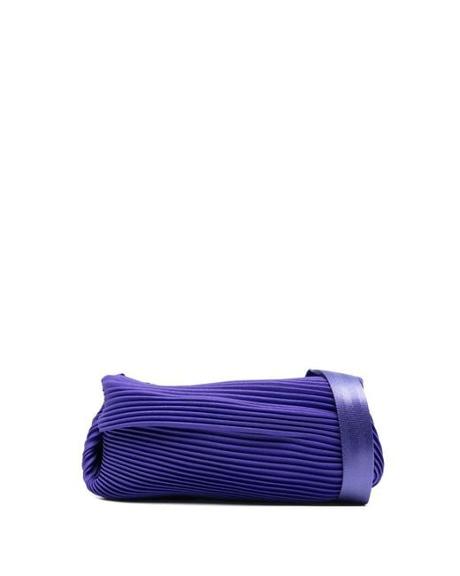 Pleats Please Issey Miyake Purple Pleated Belt Bag