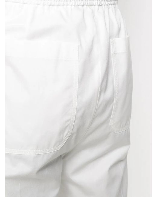 Valentino White Straight-Leg Drawstring Trousers for men