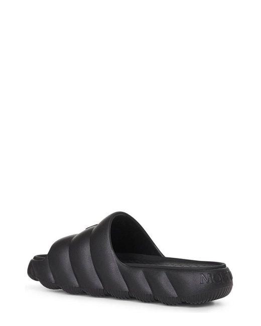 Moncler Black Lilo Quilted Sandals