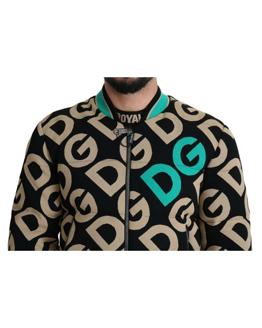 Dolce & Gabbana Black Bomber Jackets for men