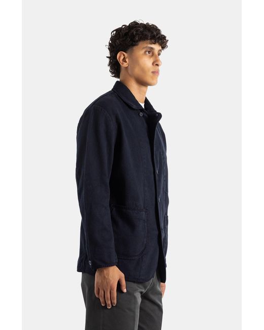 Momotaro Blue Sashiko Overdye Jacket for men