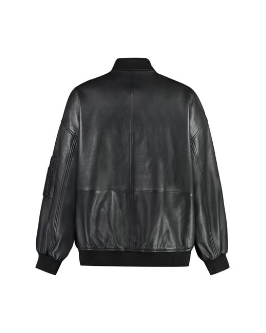 Pinko Black Monterosi Leather Jacket