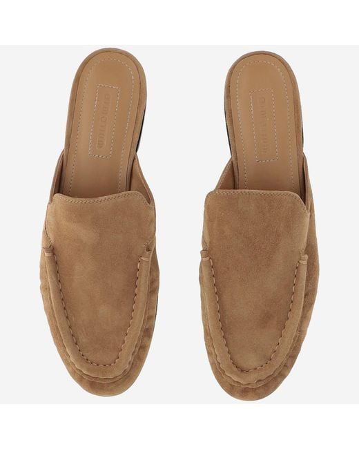 ARMARIUM Brown Suede Mules Leather