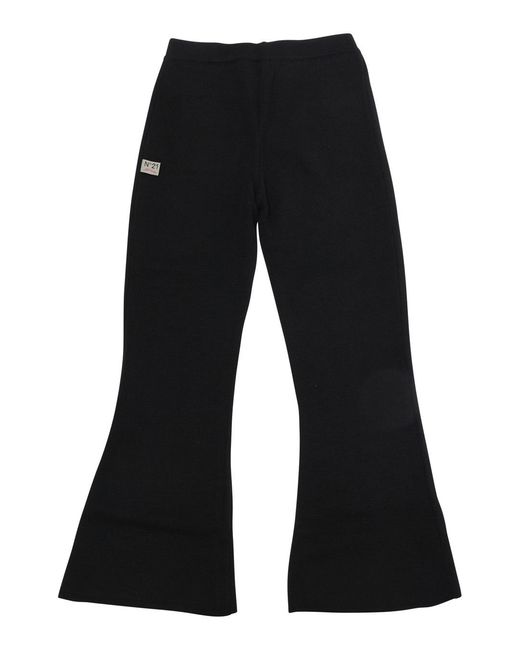 N°21 Black Pants Girls Wool-Acrylic Wool Acrylic Trousers