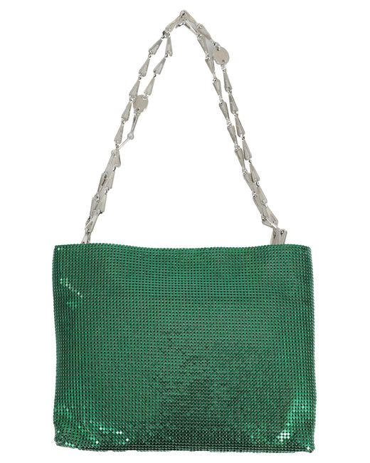 Rabanne Green Pixel Shoulder Bag
