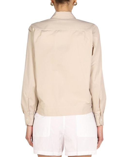 Aspesi White Poplin Shirt Cotton