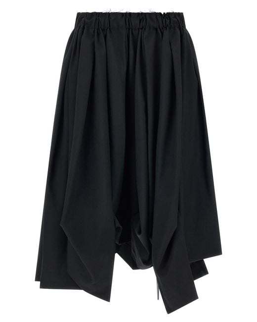 Comme des Garçons Blue Wool Bermuda Shorts