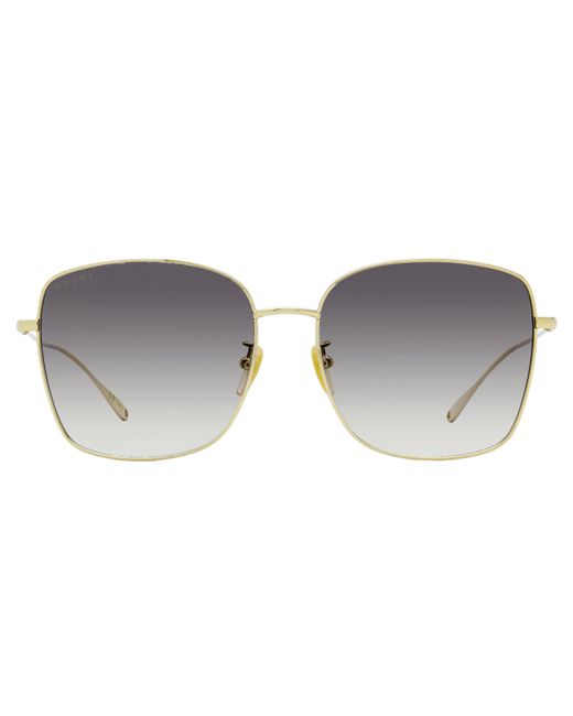 Gucci Black Square Pendant Sunglasses Gg1030Sk 003 60Mm Metal