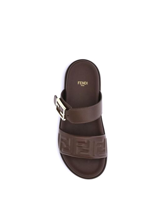 Fendi Brown Sandals