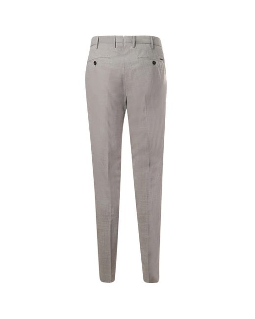 Incotex Gray Trousers With Pleats for men