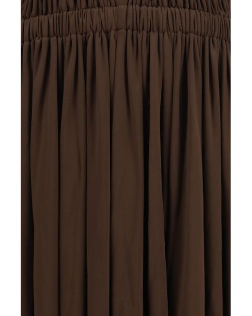 Alaïa Brown Dress Deesse Viscose