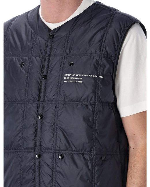 Moncler Blue Genius X Frgmt Vaile Down Vest Jacket for men
