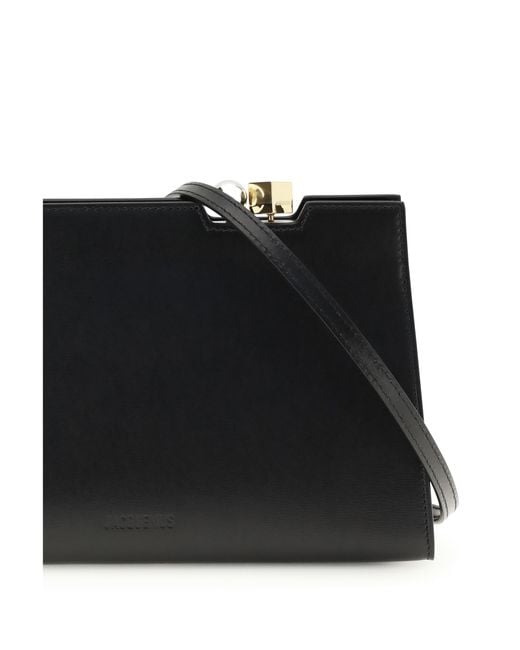 Jacquemus Black Le Salon Shoulder Bag Calf Leather Bos Taurus
