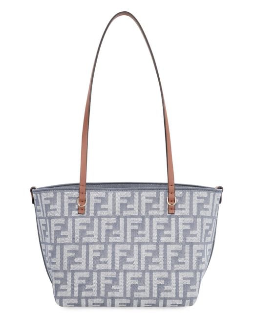Fendi Blue Roll Small Tote Bag
