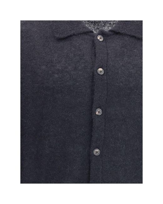 Our Legacy Blue Alpaca Cardigan for men