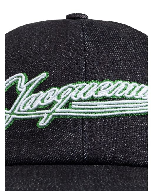 Jacquemus Blue La Casquette Logo Embroidered Baseball Cap Accessories Beanies & Hats