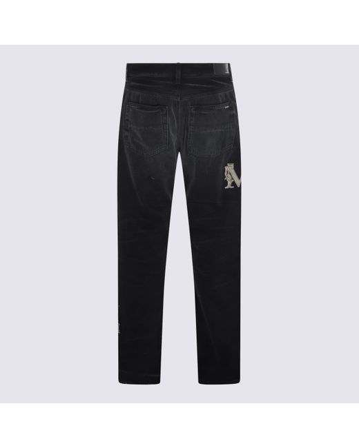 Amiri Black Cotton Denim Jeans for men