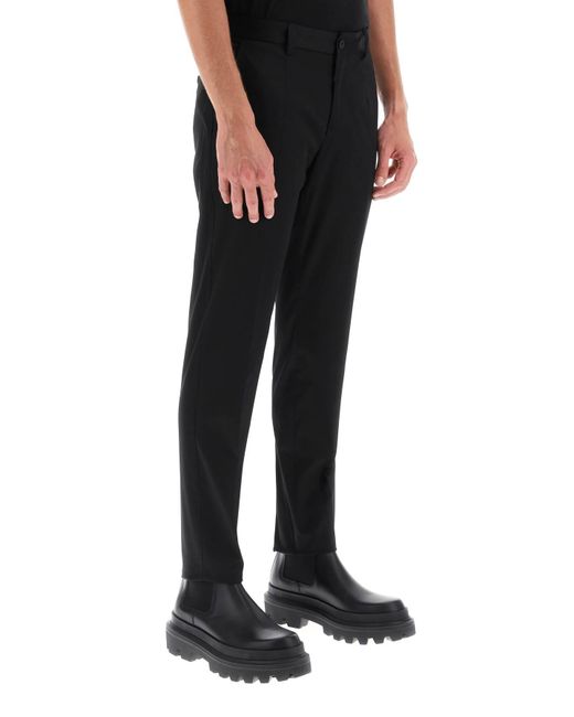 Dolce & Gabbana Black Cotton Chino Pants for men