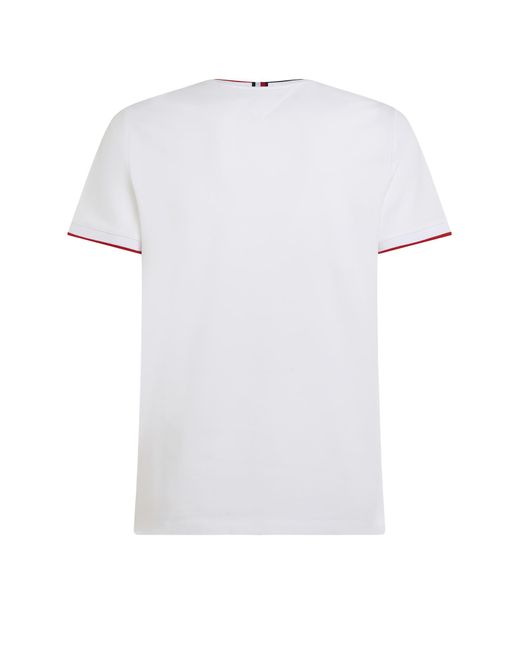 Tommy Hilfiger White T-Shirt With Mini Logo for men