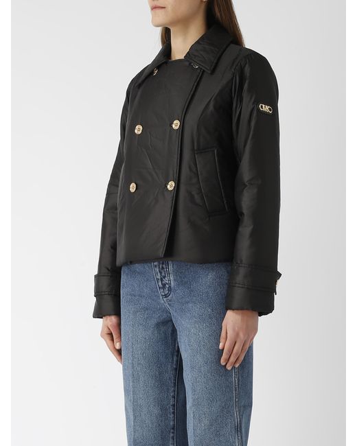 Michael Kors Black Filled Db Peacoat Jacket