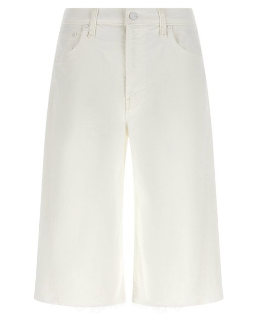 Mother White Bermuda Shorts