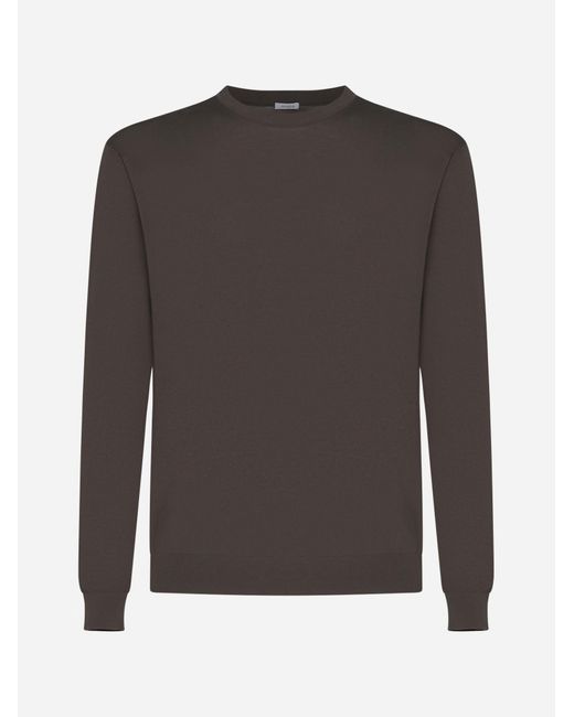 Malo Gray Cotton Sweater for men