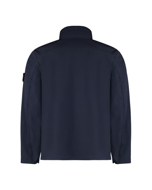 Stone Island Blue Techno Fabric Jacket for men