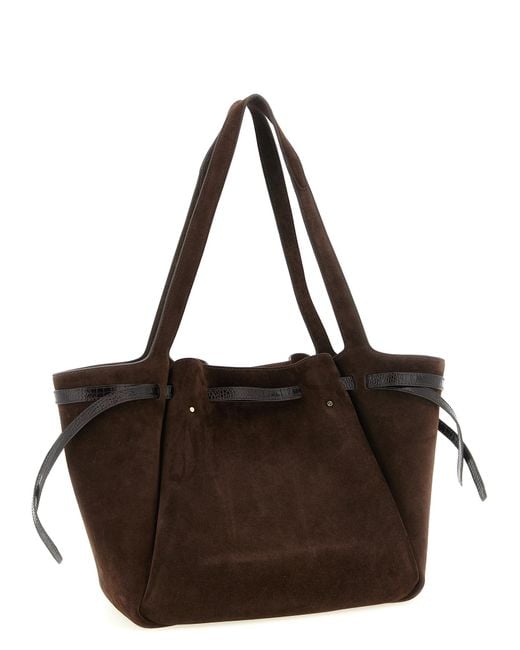 Tory Burch Brown Bovine Leather Tote Bag