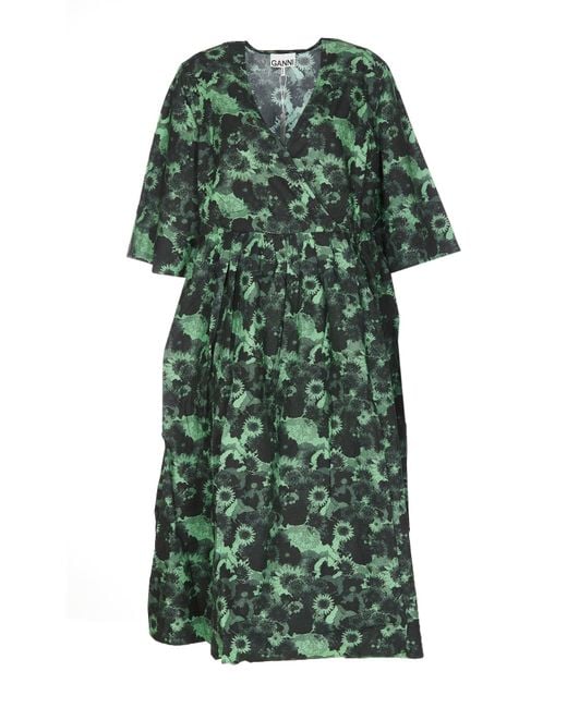 Ganni Green Dresses
