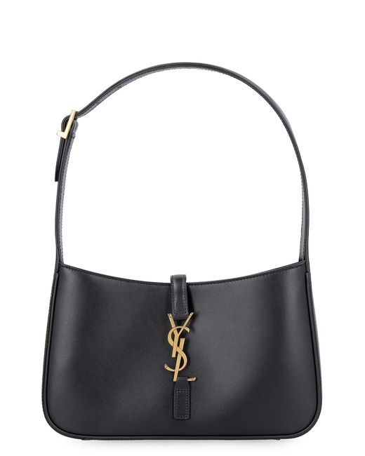 Saint Laurent Black Leather Shoulder Bag Le 5 À 7 Calf Handbags