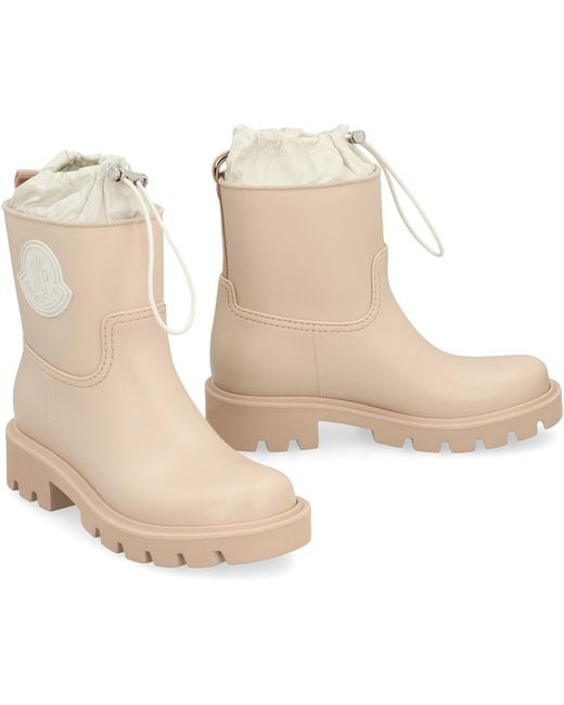 Moncler Natural Kickstream Rain Boots Pvc