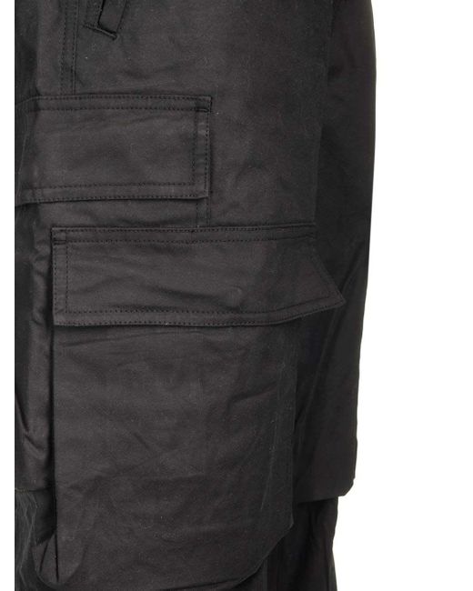 Purple Brand Gray Baggy Fit Cargo Trousers for men