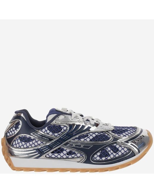 Bottega Veneta Blue Sneakers Orbit Polyurethane Trainers for men
