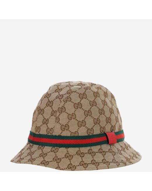 Gucci Brown Fedora Hat Polyester for men