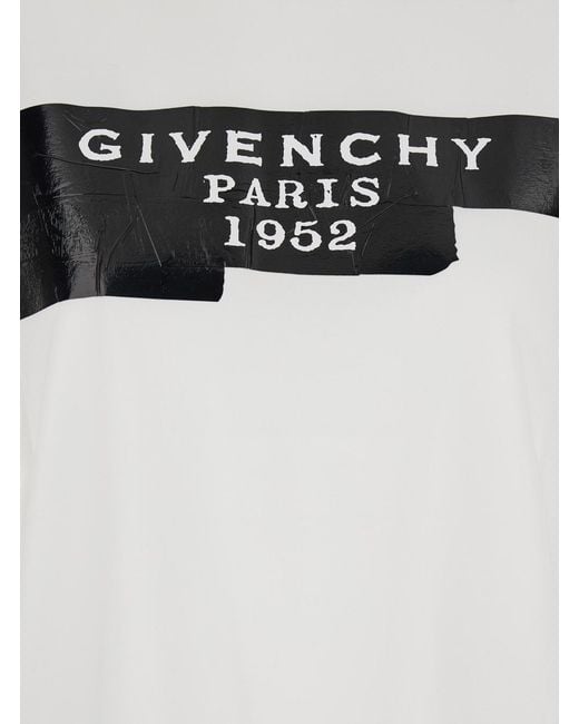Givenchy White T-Shirt With Lettering Logo On The Front