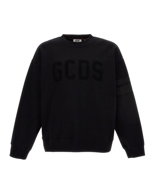 Gcds Black Logo Sweatshirt for men