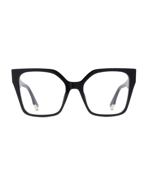 Fendi Black Square Frame Glasses