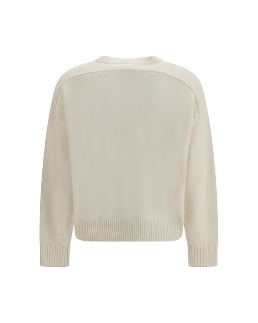 Loulou de Saison White Breha Wool Cashmere Blend Sweater