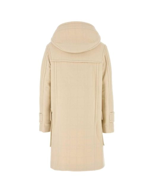 Burberry Natural Cream Wool Blend Montgomery