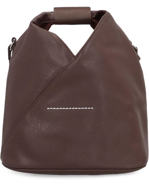 MM6 by Maison Margiela Brown Shoulder Bag Eco-Leather Polyurethane; Lining: Cotton