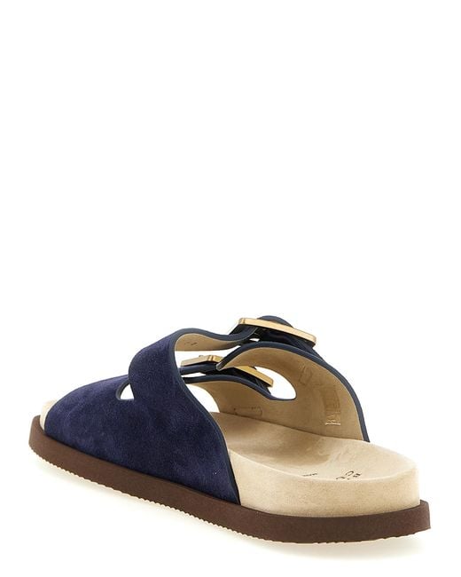 Brunello Cucinelli Blue 'Urban' Slides for men