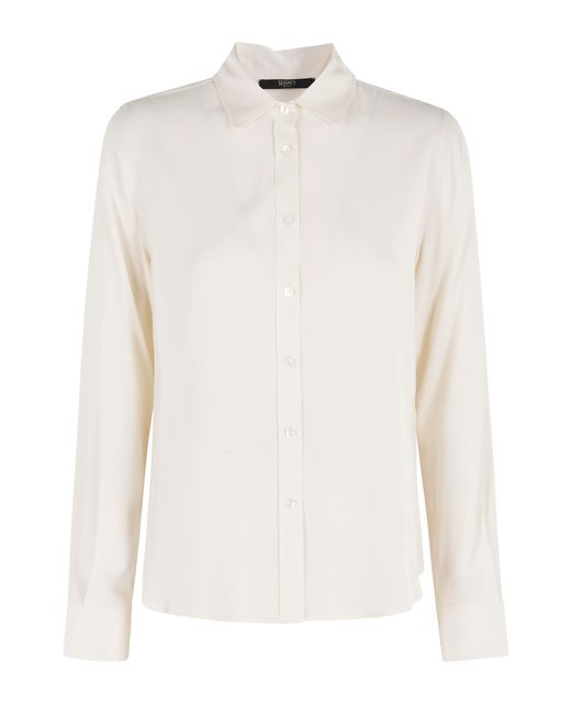 Seventy White Camicia Acetato Seta