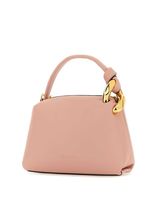J.W. Anderson Pink Pastel Leather Small Jwa Corner Handbag